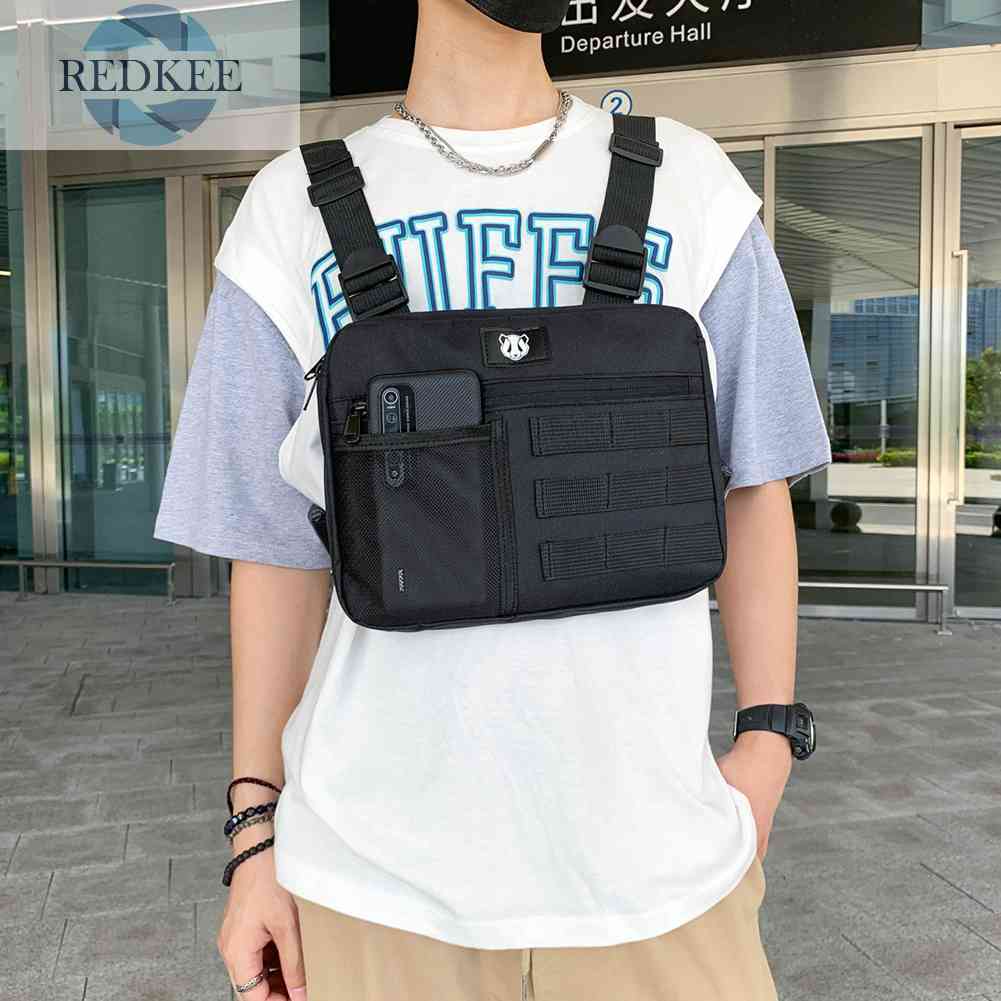 Túi Đeo Chéo Ngực Bằng Vải Oxford Tùy Chỉnh Nhỏ Gọn Tiện Dụng Cho Nam Leo Núi