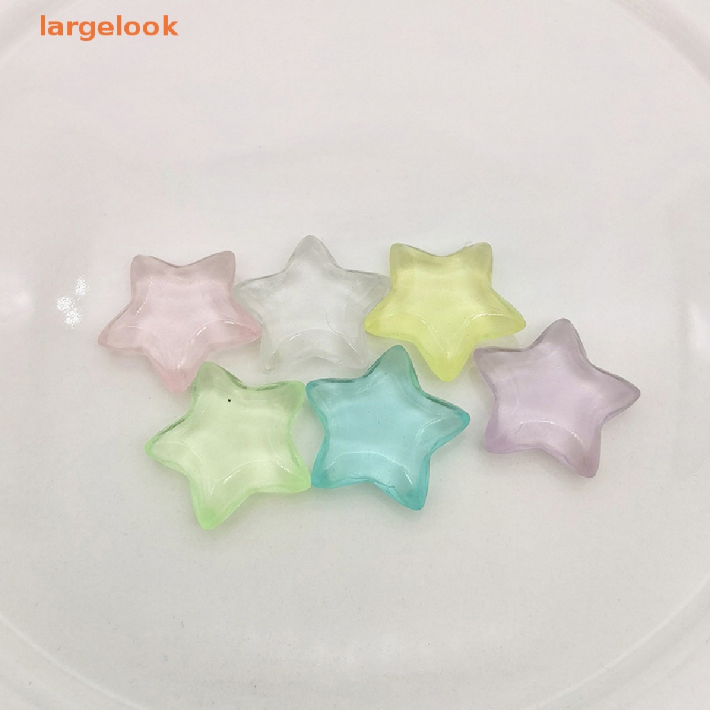 Set 10 Mô Hình Ngôi Sao Dạ Quang Mini Bằng Nhựa Resin Trang Trí Tiểu Cảnh / Sân Vườn