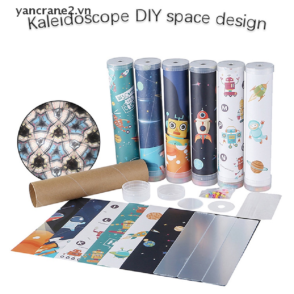 Bộ Đồ Chơi Kính Vạn Hoa Rotag Kaleidoscope Thủ Công DIY Giáo Dục Khoa Học Cho Bé {yancrane2.vn} DIY