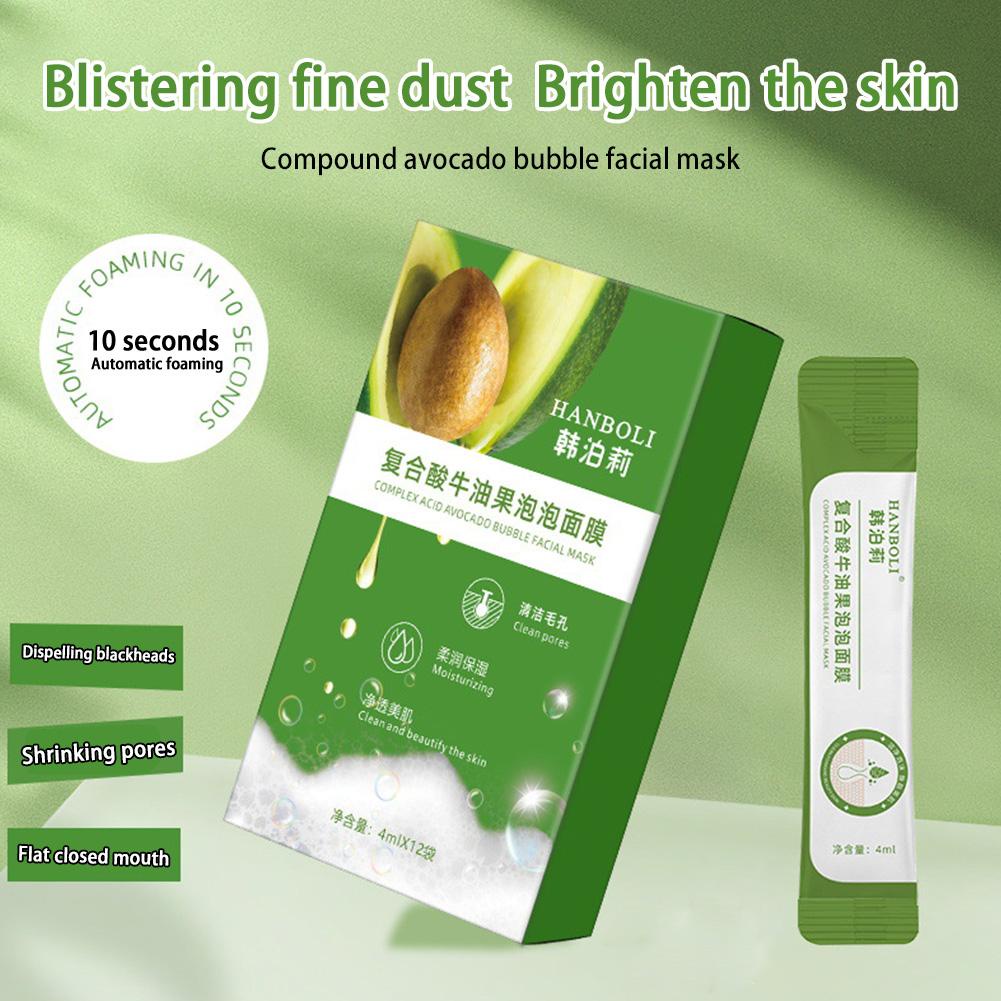 Mặt Nạ Bùn Tạo Bọt Chiết Xuất Bơ Làm Sạch Sâu Kiềm Dầu Se Khít Lỗ