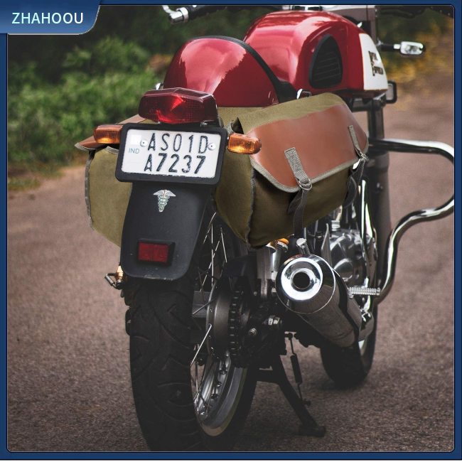 ☃Nhà Cửa☃ Túi Vải Canvas Gắn Yên Sau Xe Đạp Tiện Lợi