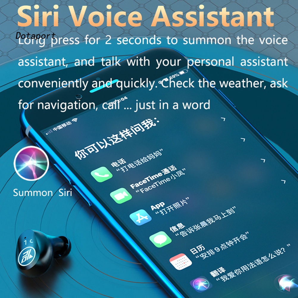 Tai Nghe KDDT TWS M16 Bán Nguyệt Bluetooth 5.1 Phong Cách Thể Thao Kèm Hộp Sạc