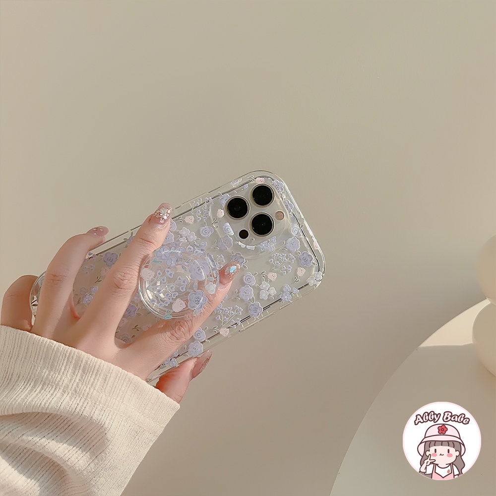 Ốp Điện Thoại TPU Mềm Hình Hoa Tulip Gắn Giá Đỡ Chống Bẩn / Va Đập Cho IPhone 14 Pro Max 13 12 11 Pro Max X XS Max