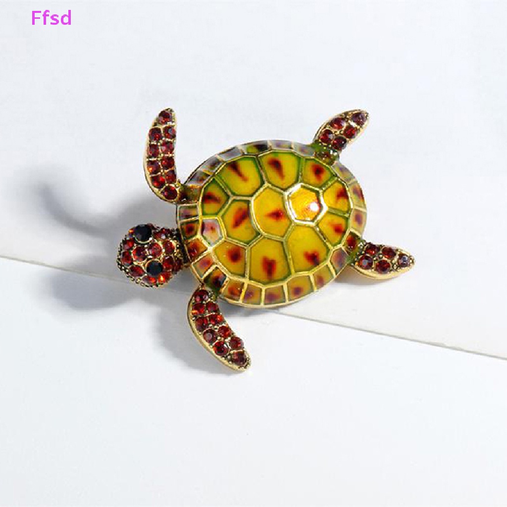 {Ffsd} Sản Phẩm Bán Chạy Trâm Cài Áo Hình Rùa Đính Kim Cương Vintage Sáng Tạo Thời Trang Cao Cấp Làm Quà Tặng Cho Nữ * Hàng Bán Chạy