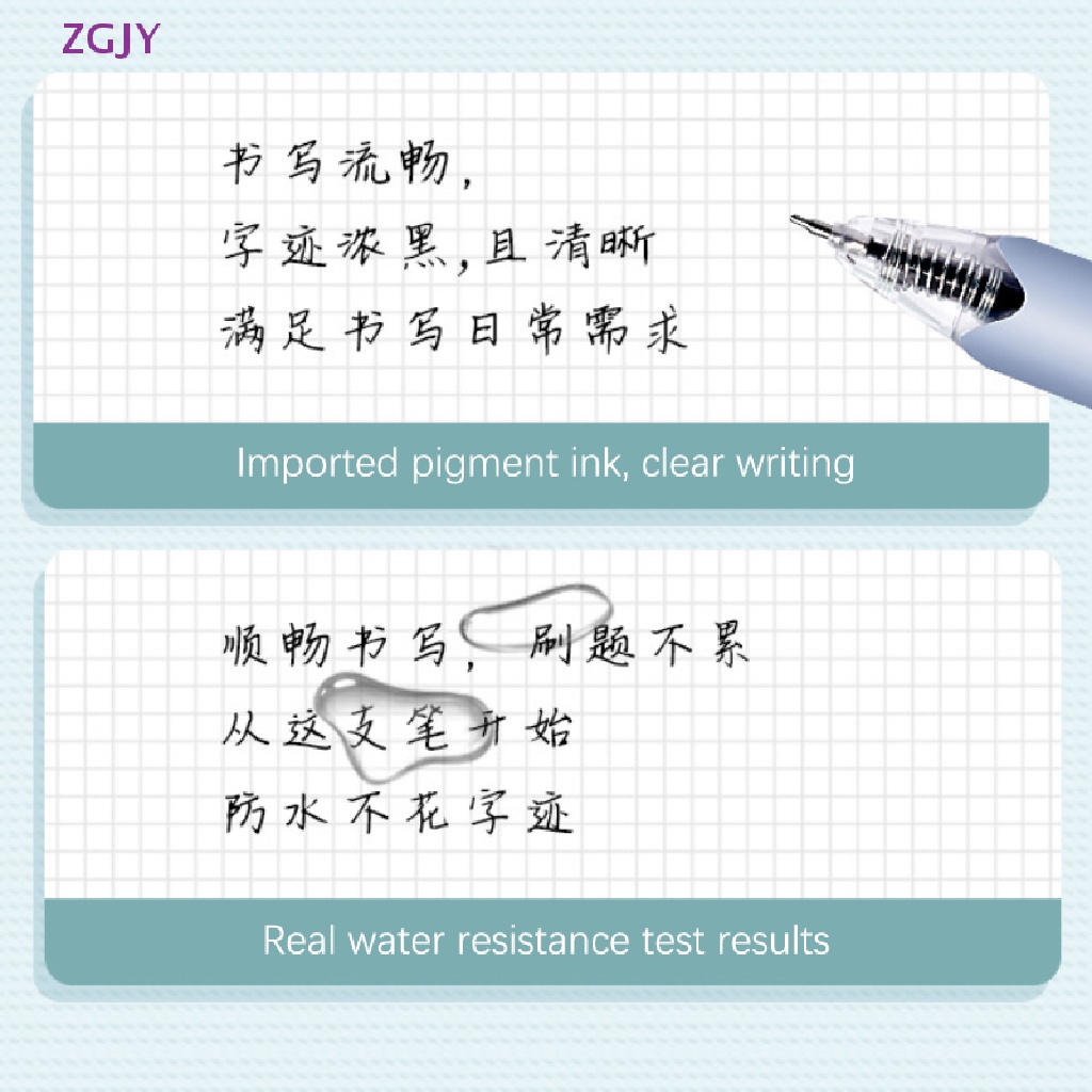 1 / 10 Cây Bút Bi Mực Đen Ngòi 0.5mm Hình Trái Tim Dễ Thương Mới