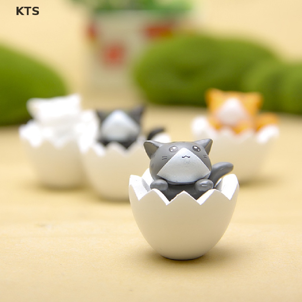 Set 4 Mô Hình Mèo Hoạt Hình Xinh Xắn Dùng Để Trang Trí