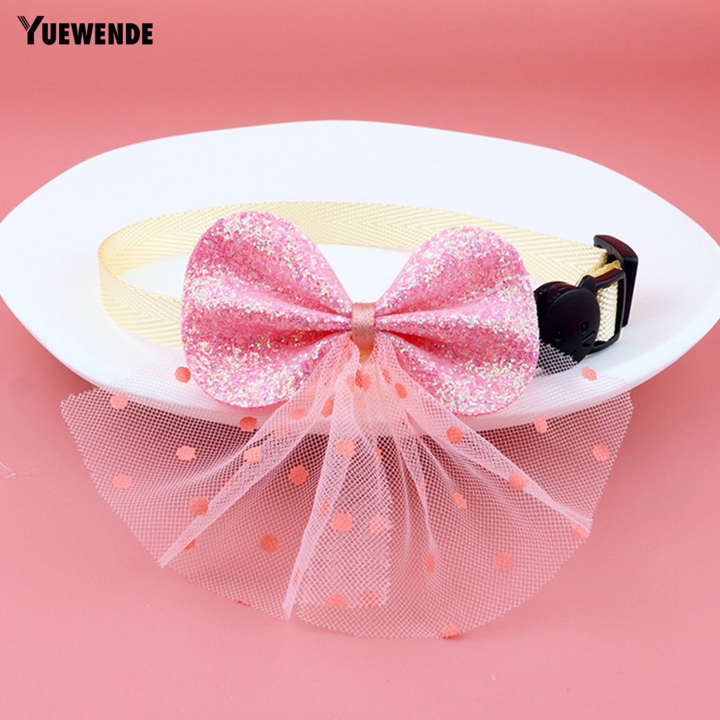 Ye.b Vòng Cổ Bằng Polyester In Chấm Bi Dễ Thương Mặc Hàng Ngày Cho Mèo Cưng