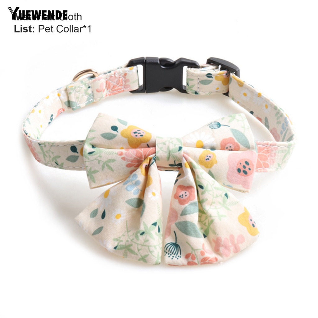 Vòng Cổ Thú Cưng Gắn Nơ Dễ Thương