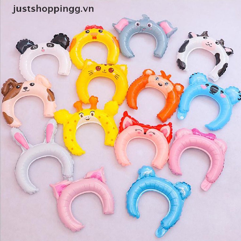 Set 20 Băng Đô Cài Tóc / Bong Bóng Hình Động Vật Dễ Thương Cho Bé