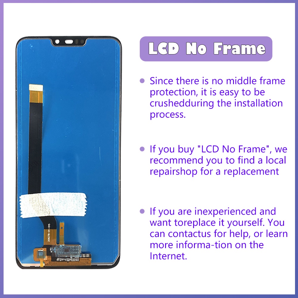 Màn Hình Lcd Cảm Ứng 6.26 inch Thay Thế Chuyên Dụng Cho Asus Zenfone Max M2 ZB633KL Asus ZB633KL ZB632KL Lcd X01AD