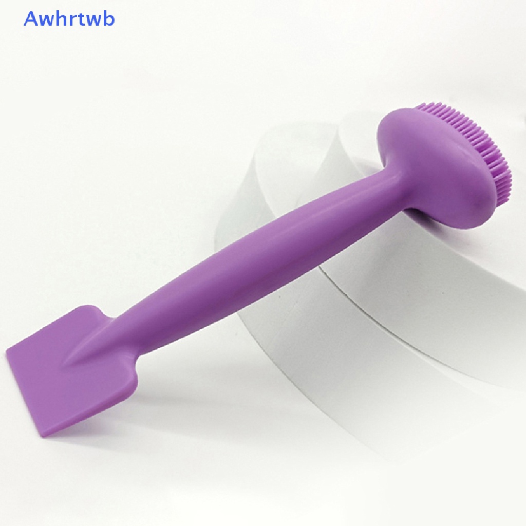 1 Cọ Rửa Mặt Silicone Hai Đầu Mềm Mại Mới