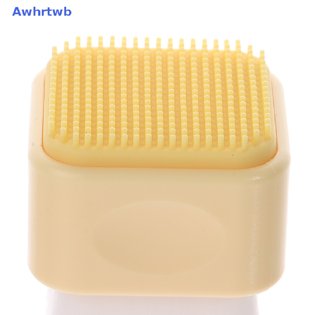 1 Bàn Chải Silicone Hai Mặt Tạo Bọt Awhrtwb Làm Sạch Da Mặt Mới