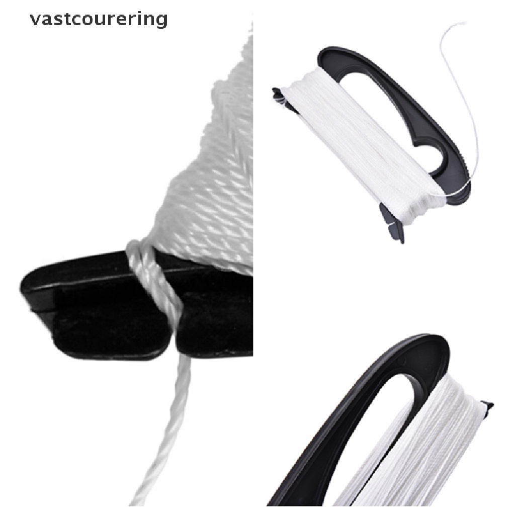 Cuộn Dây Thả Diều Màu Trắng Dài 100m Kèm Dụng Cụ Quấn Hình Chữ D