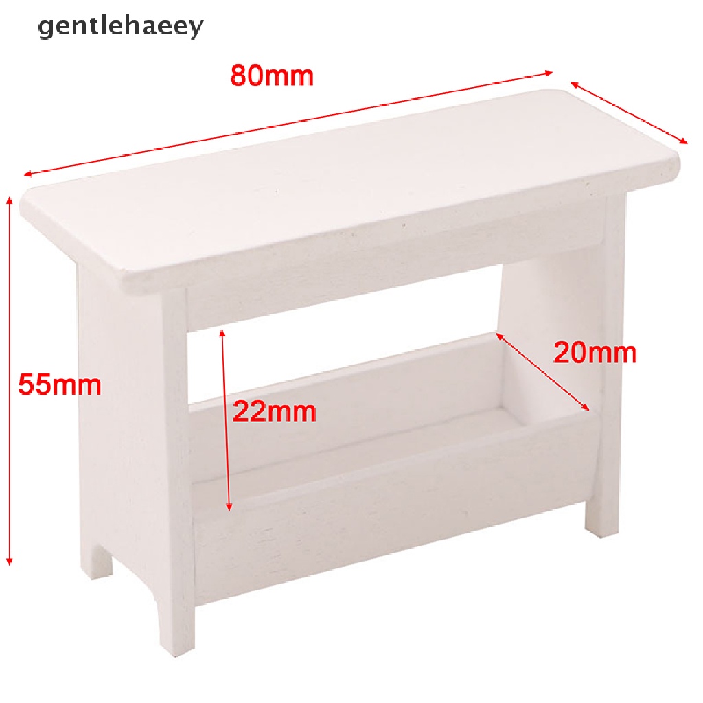 Gent 1:12 Dollhouse Mini Stool Desk Table Model Cabinet Bookshelf Furniture Decor Toy EN
