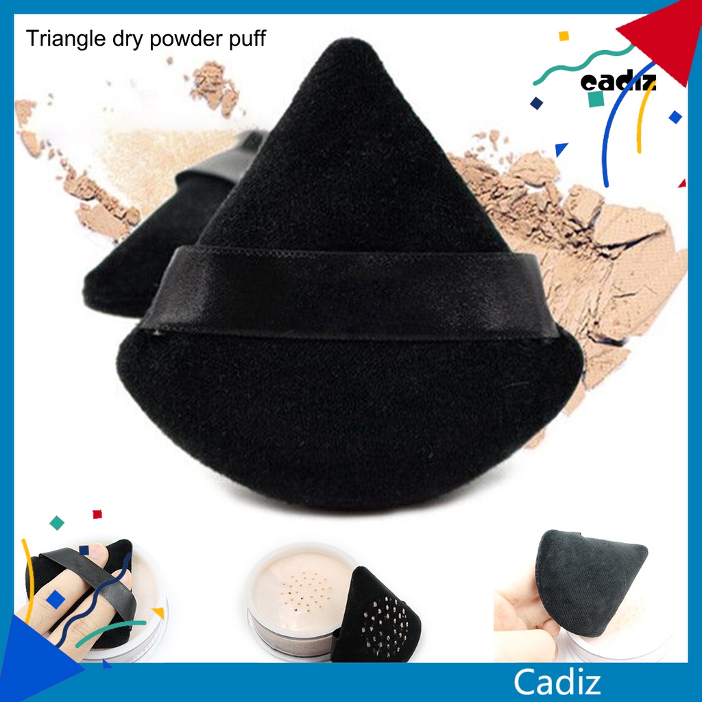 Bông Mút Trang Điểm Hình Tam Giác Bằng Cotton Mềm Mại Tiện Dụng