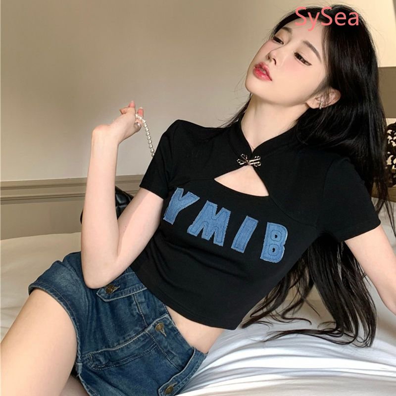 Áo Thun In Chữ Thời Trang Hè Năng Động Cho Nữ