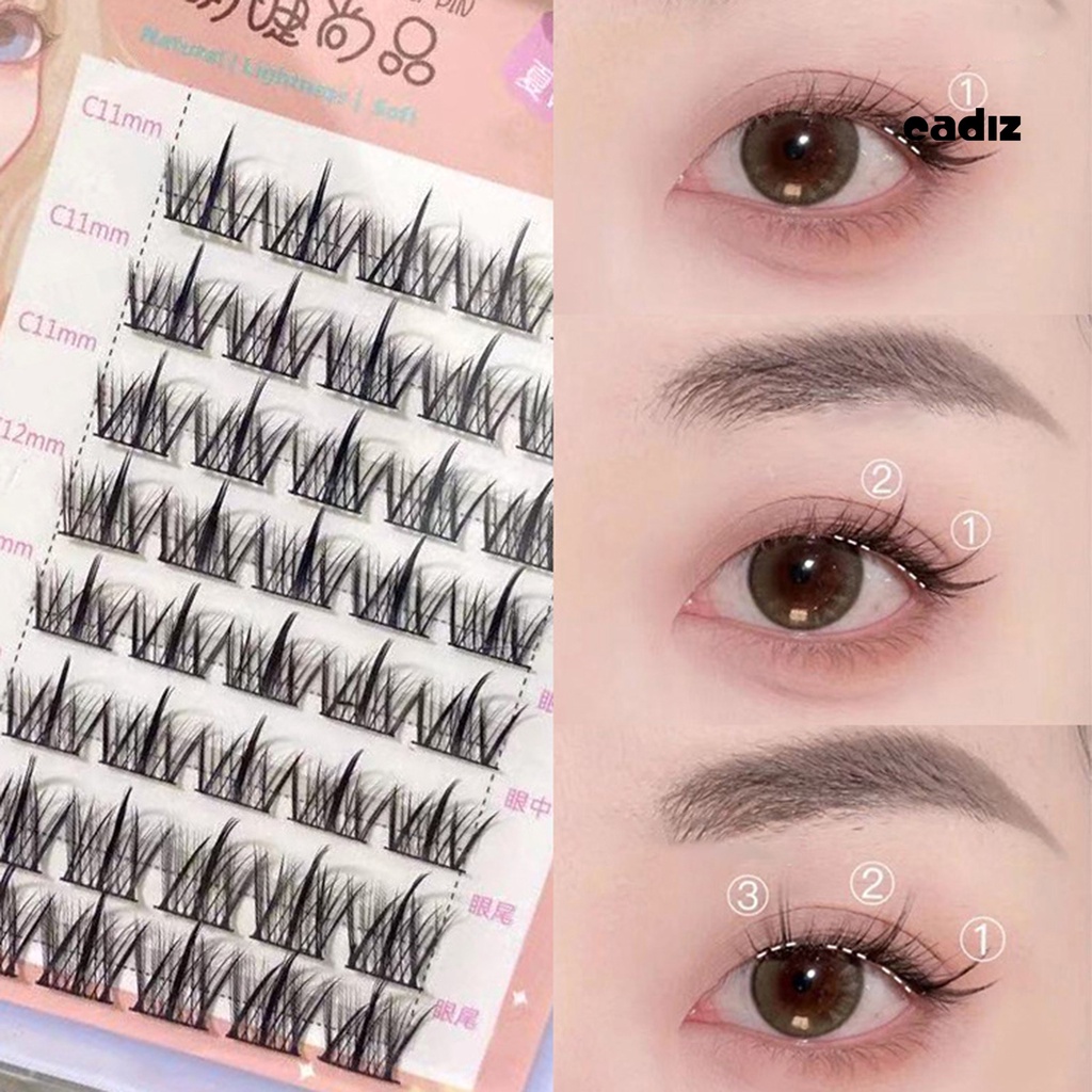 1 Bộ Lông Mi Giả Mềm Mại Dày Màu Đen Tự Nhiên