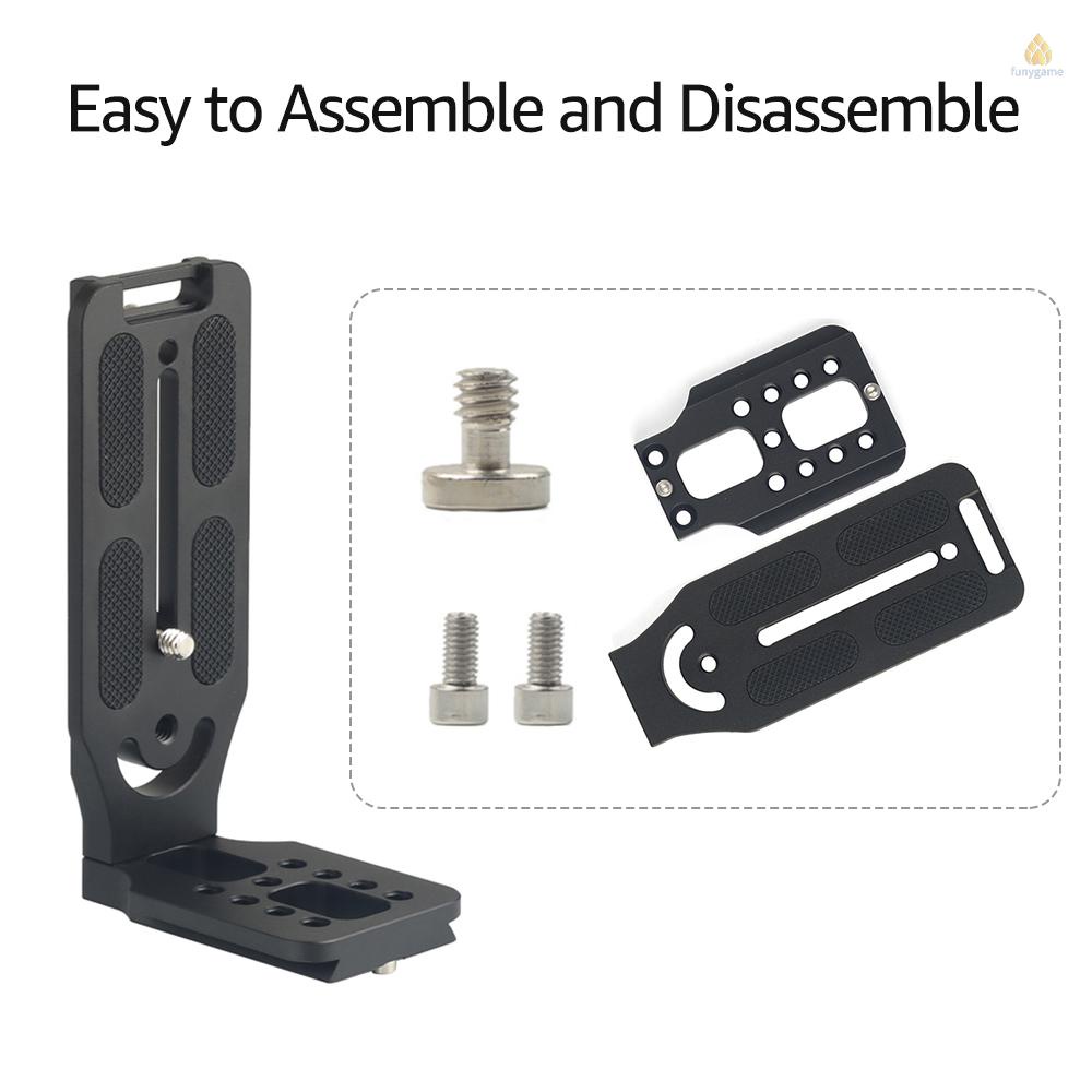 Đĩa Tháo Lắp Nhanh Hình Chữ L Bằng Hợp Kim Nhôm Ốc Vít 1 / 4 Inch Tiêu Chuẩn Arca Swiss Cho Máy Ảnh DSLR