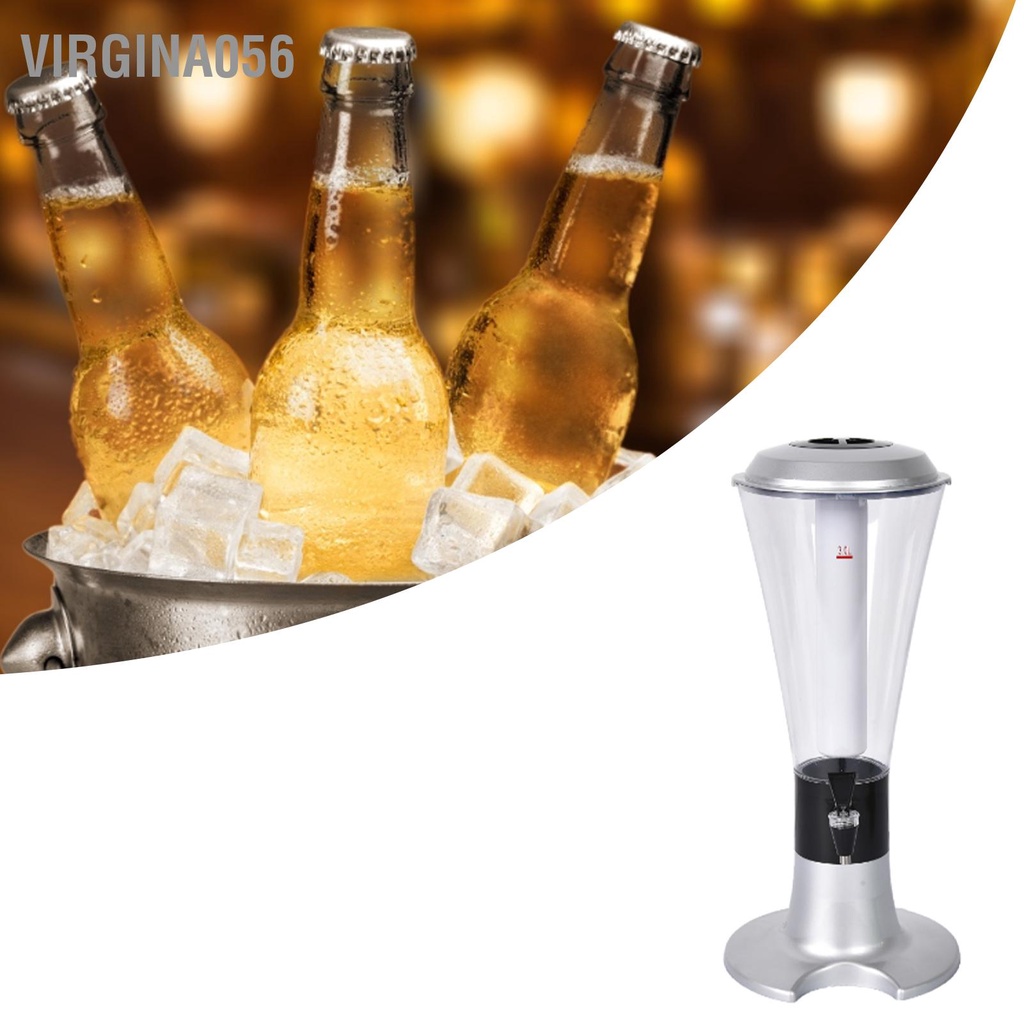 Virgina056 3L Tháp Bia Đựng Đa Năng Dạ Quang Để Bàn Rượu Có Tập Cho Gia Đình Thanh KTV