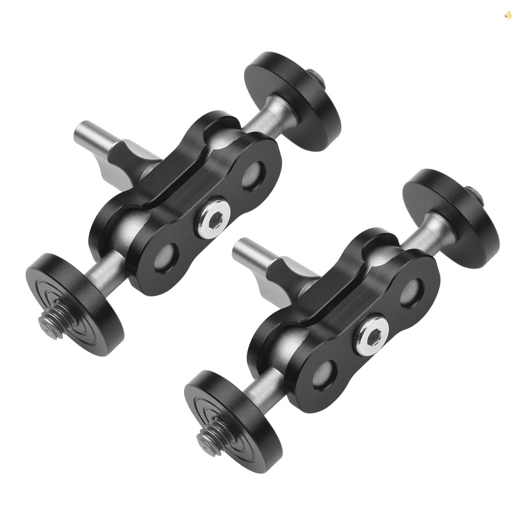 Cánh Tay Nối Dài Andoer MA-75 Bằng Hợp Kim Nhôm Với Ốc Vít 1 / 4 Inch Linh Hoạt Kép Gắn Màn Hình Đèn LED / Video