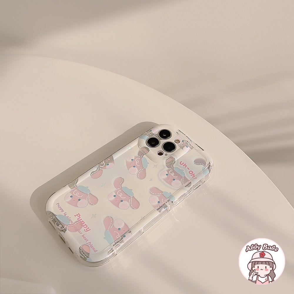 Ốp Điện Thoại TPU Dẻo Màu Laser Họa Tiết Hoạt Hình Chú Chó Tai To Dễ Thương Cho IPhone 14 Pro Max 13 12 11 Pro Max X XS Max