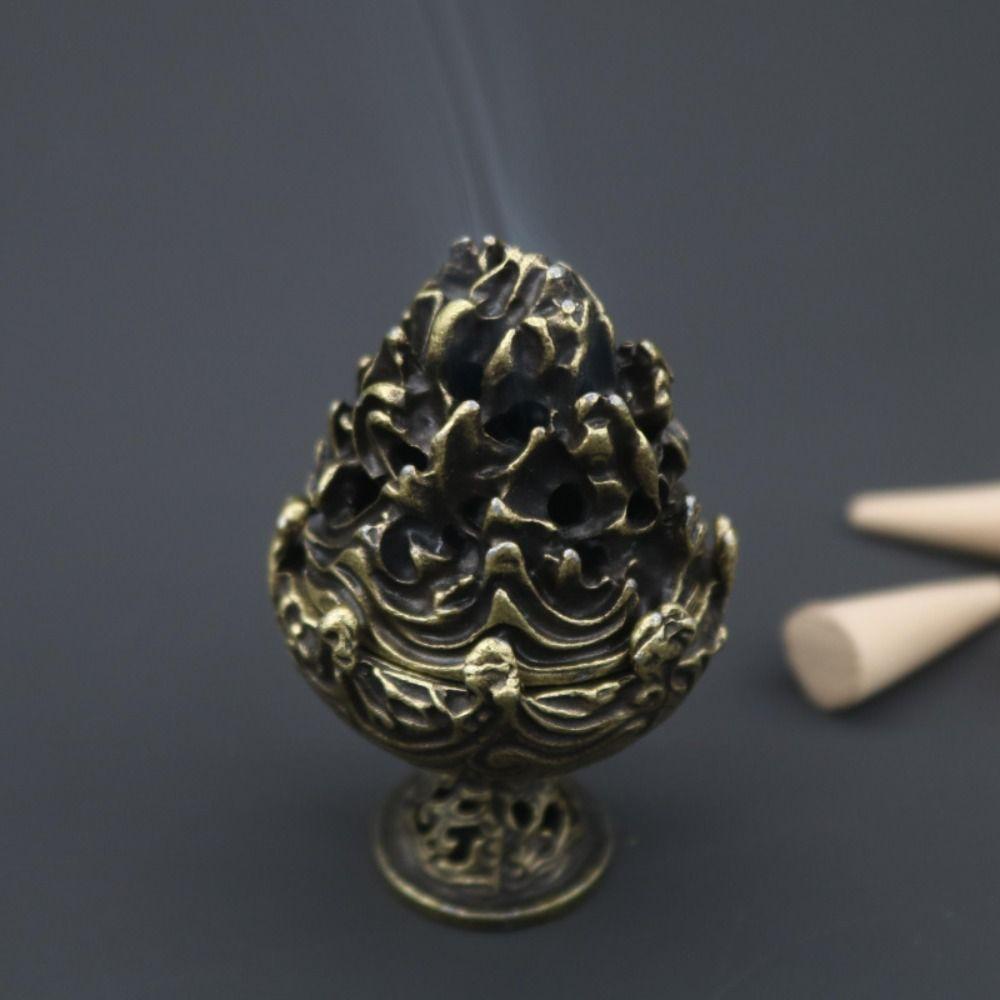 GLENES Khay Cắm Nhang Hình Phật Handmade Dùng Trang Trí Bàn Trà Trong Nhà