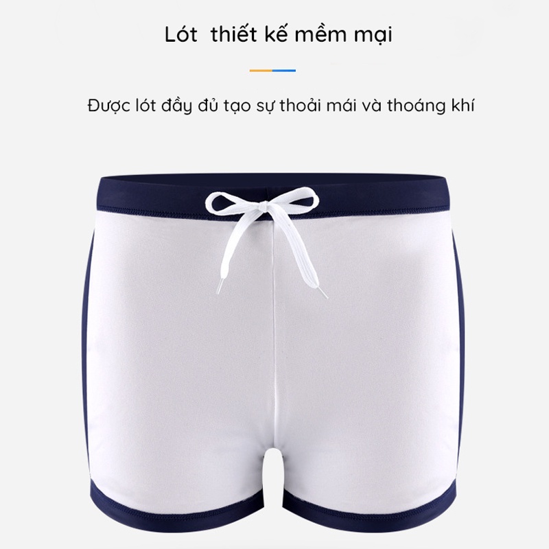 Quần bơi nam - bé trai lớn, hiệu YUKE chất vải co giãn 4 chiều, phong cách thể thao năng động có size từ 40kg đến 65 kg