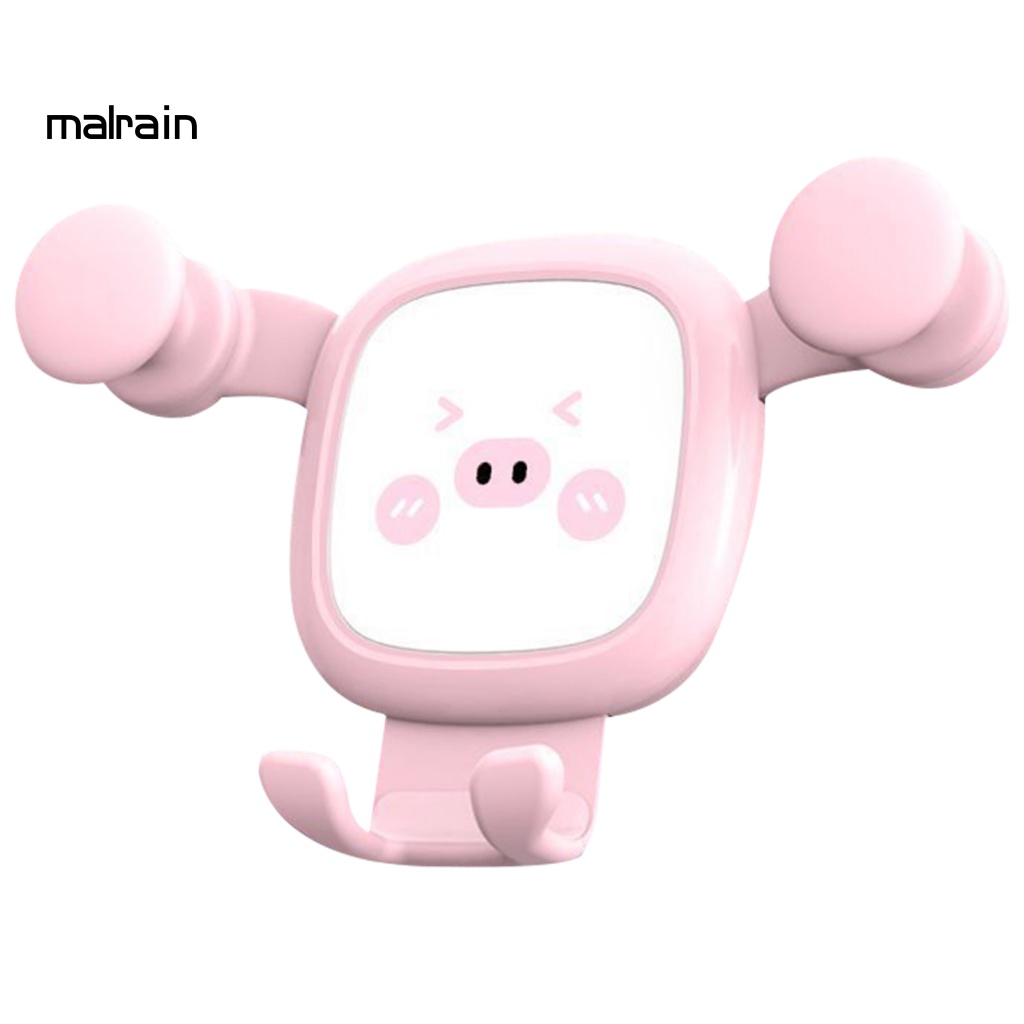 Giá Đỡ Điện Thoại Di Động Hình Chú Heo Chống Trầy Xước Cho Xe Hơi