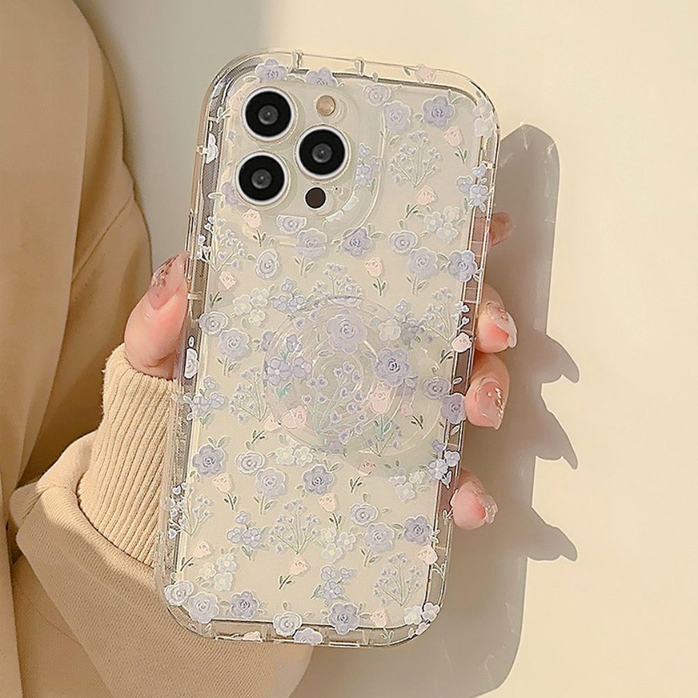 Ốp Điện Thoại TPU Mềm Trong Suốt Họa Tiết Hoa Nhỏ Có Túi Khí Chống Rơi Cho IPhone 11 12 13 14 Pro Max