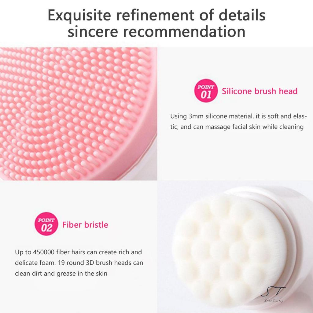 Cọ Rửa Mặt 2 Trong 1 Với Lông Cọ Mềm Mại Chăm Sóc Da CY03
