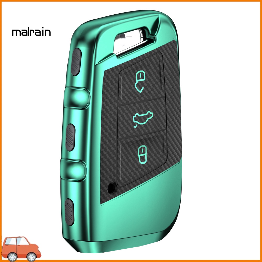 Vỏ TPU Sợi Carbon Bảo Vệ Chìa Khóa Xe Hơi VW Magotan