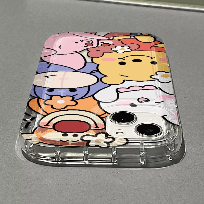 Ốp Điện Thoại Silicon TPU Mềm Dễ Thương Chống Sốc Chống Vỡ Cho IPhone 14 13 12 11 Pro XS Max X XR 8 + 7 Plus