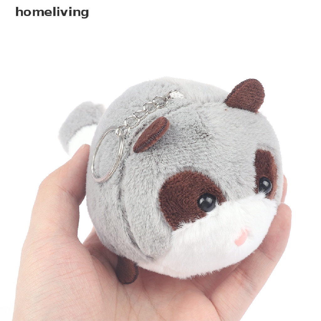 1 Móc Khóa Hình Gấu Mèo Nhồi Bông Mềm Mại Dễ Thương