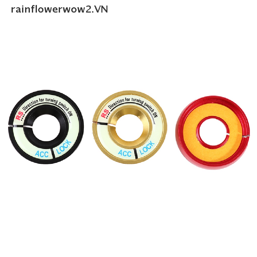 Vỏ Bọc Công Tắc Đánh Lửa Xe Hơi Hình Tròn 3D Dạ Quang