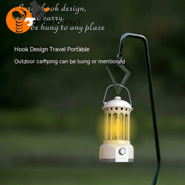 Đèn Led Cắm Trại 6w 400 Lumens Độ Sáng Cao Có Móc Treo Tiện Dụng