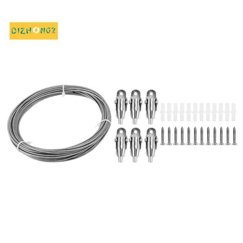 Dây Treo Rèm Cửa 10M Bằng Thép Không Gỉ Phủ PVC Tùy Chỉnh Tiện Dụng