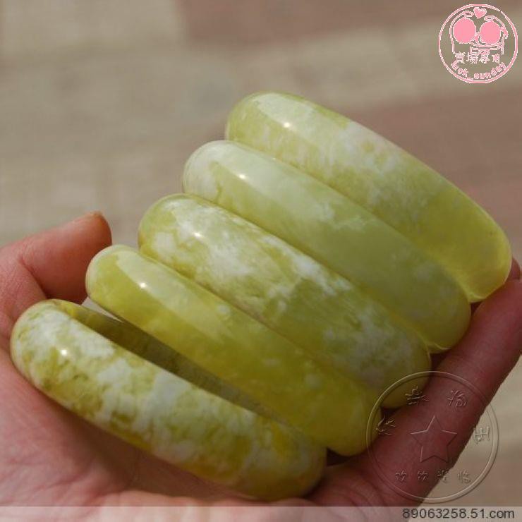 Vòng Tay Ngọc Bích Tự Nhiên Xâu 199 Liaoning Jianghua Lantian Bán Sỉ Cho Nữ