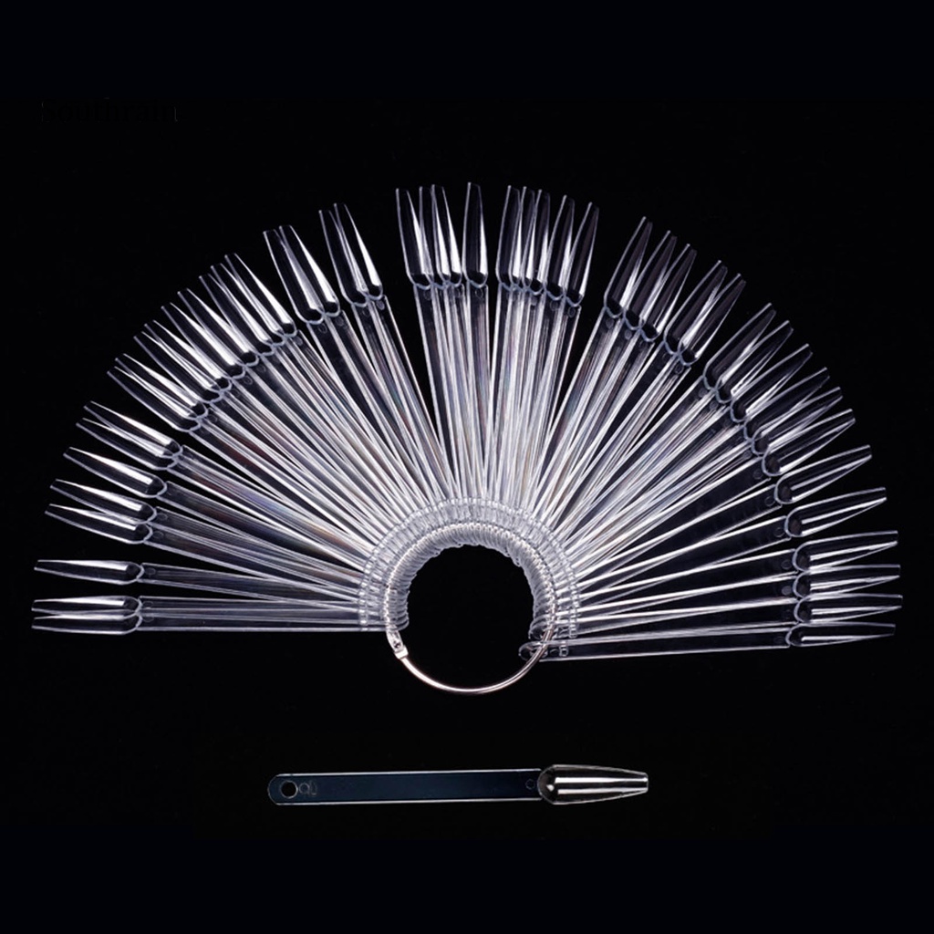 Set 50 Khuôn Vẽ Trang Trí Móng Tay Gọn Nhẹ Có Thể Tái Sử Dụng DIY