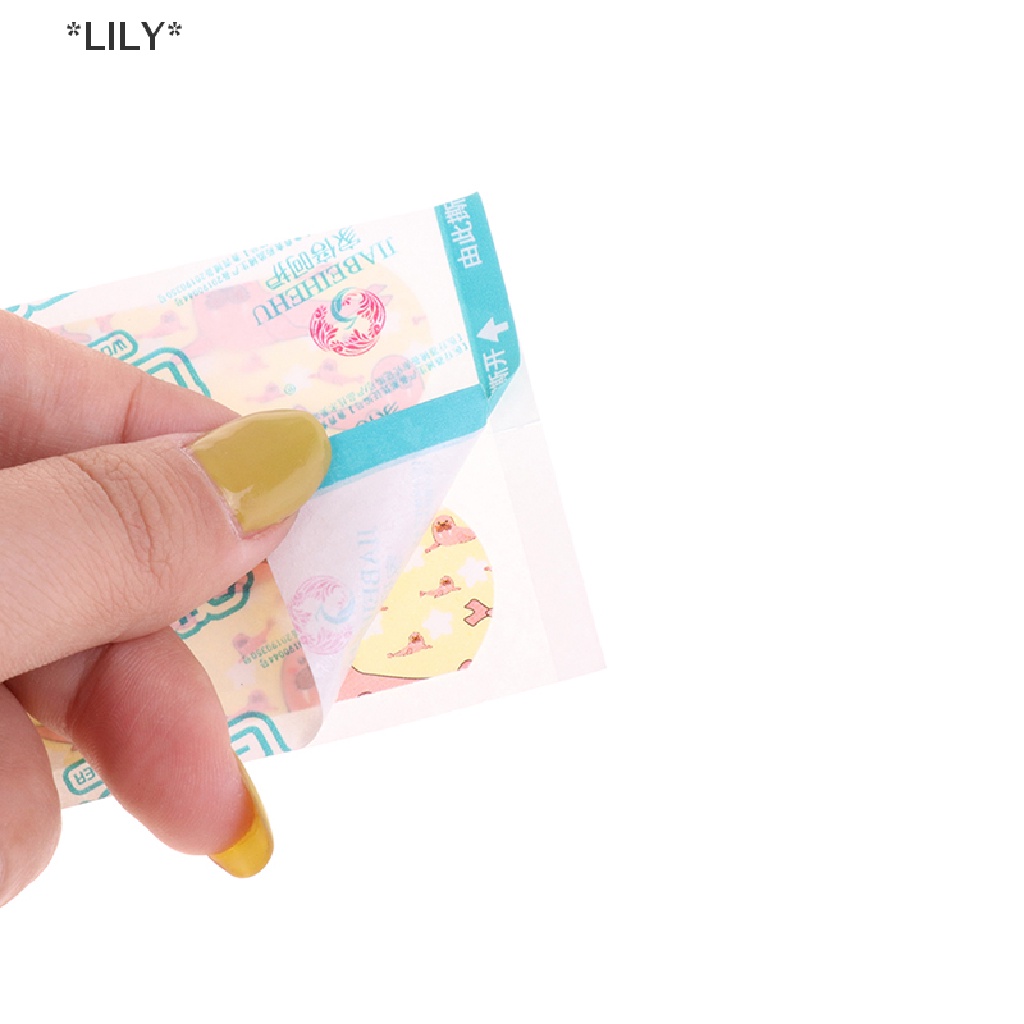 LILY 120 cái băng keo cầm máu hỗ trợ băng hoạt hình thoáng khí chống thấm nước uuu