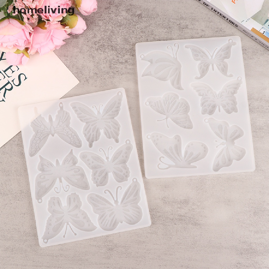 1 Khuôn Làm Móc Khóa Hình Bướm Bằng Silicone DIY