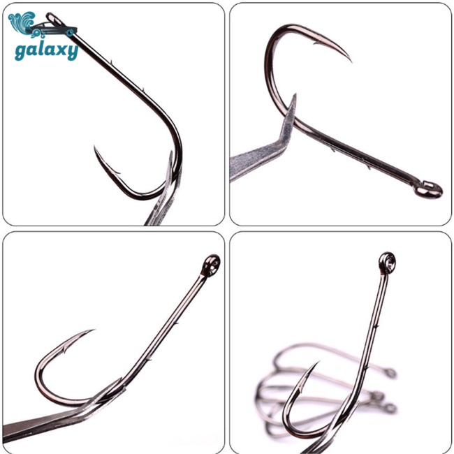 Galaxy Set 100 Lưỡi Câu Cá Bằng Thép Carbon Cao Cấp Kèm Hộp Đựng