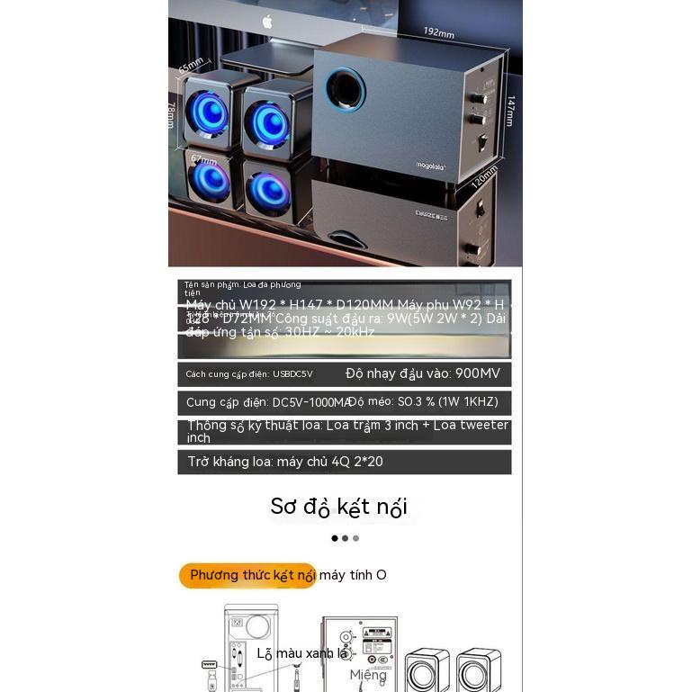 Loa Máy Tính Âm Lượng Lớn Loa Siêu Trầm Máy Tính Âm Thanh Chất Lượng Cao Âm Thanh Phòng Khách Gia Đình Nhỏ