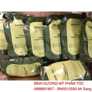 Kem hấp phục hồi tóc Collagen Sophia Repair Treatment Platinum 1500ml (2026) 