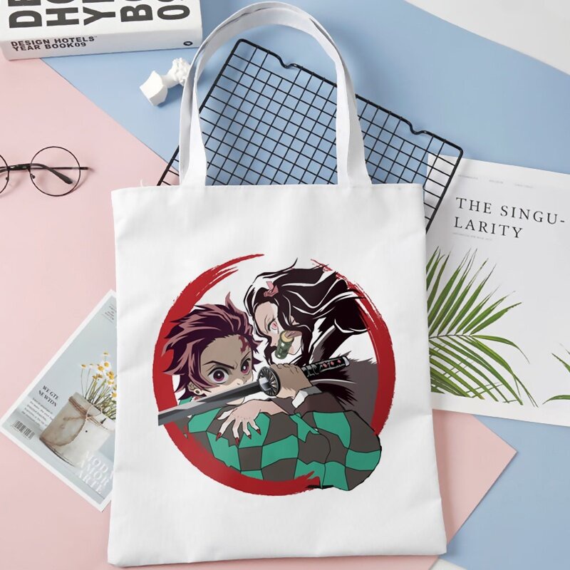 Túi tote cotton In Hình Demon Slayer Rengoku Inosuke Nezuko Kimetsu No Yaiba Zenitsu