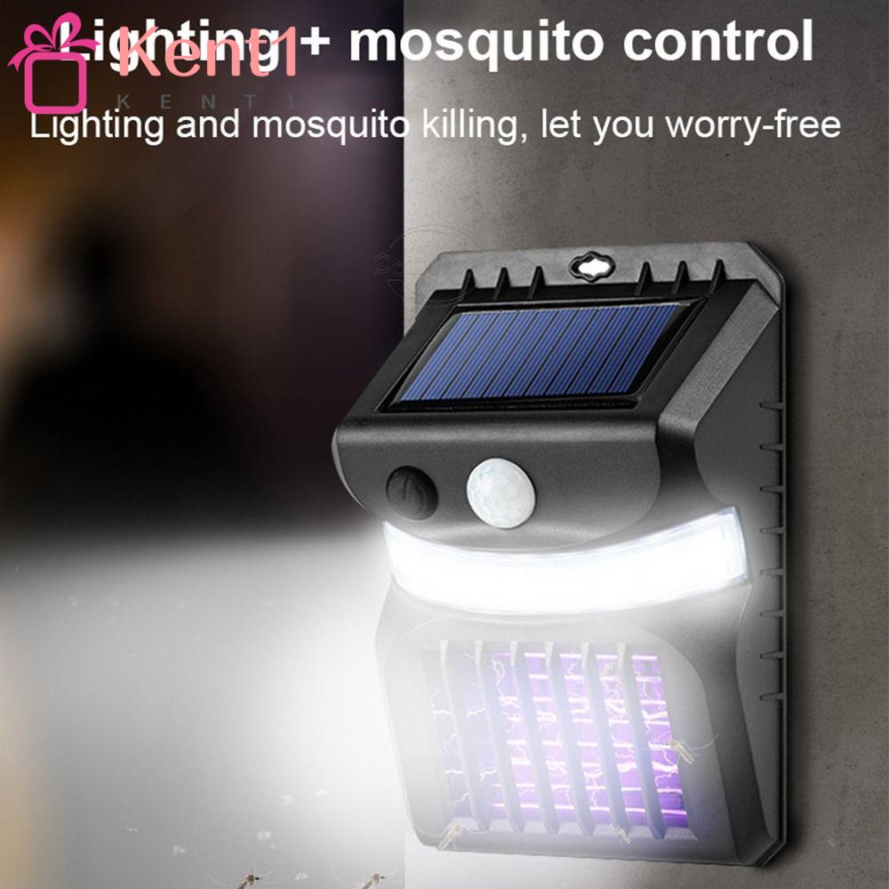 1 Đèn LED Năng Lượng Mặt Trời Ánh Sáng Tím Diệt Côn Trùng Vật Lý Mosauito Gắn Tường
