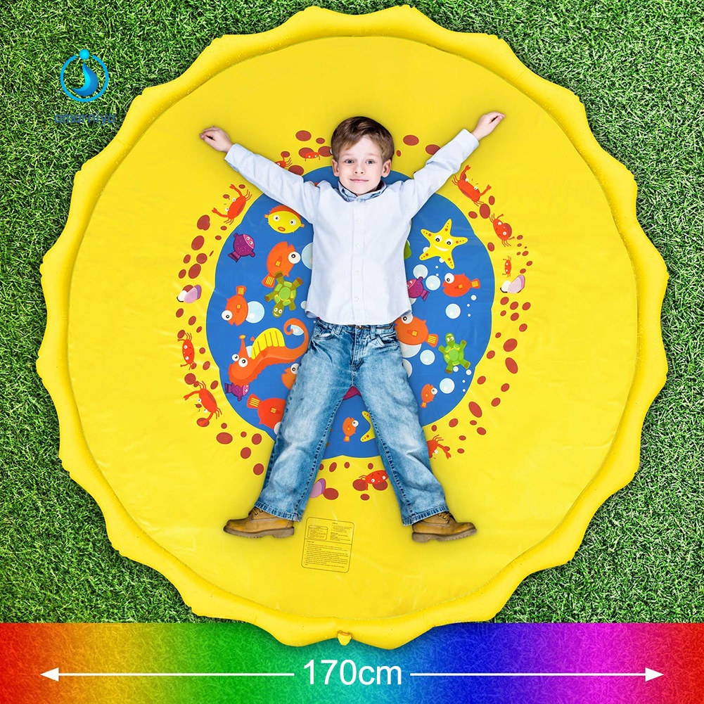 Thảm Bơm Hơi Chơi Trò Chơi Ngoài Trời Mùa Hè Cho Trẻ Em