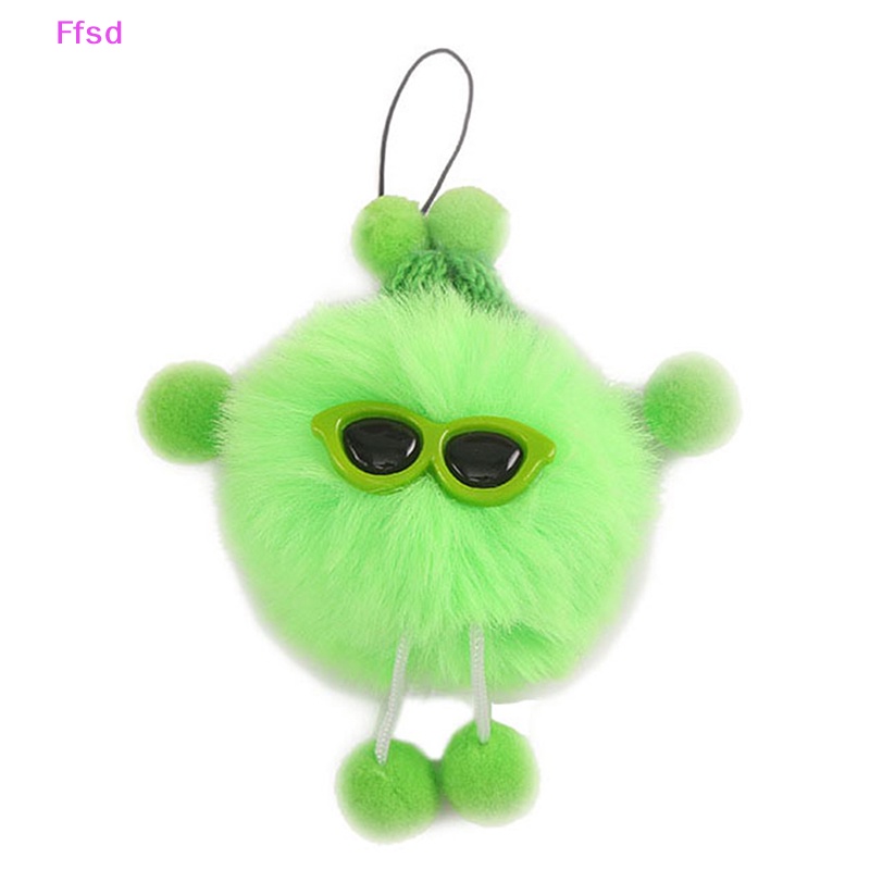 {Ffsd} Móc Khóa Quả Cầu Lông Chồn Nhỏ Màu Đen Xám Hồng Bằng Lông Chồn Sáng Tạo Có Dây Đeo Làm Quà Tặng Cho Cặp Đôi * Bán