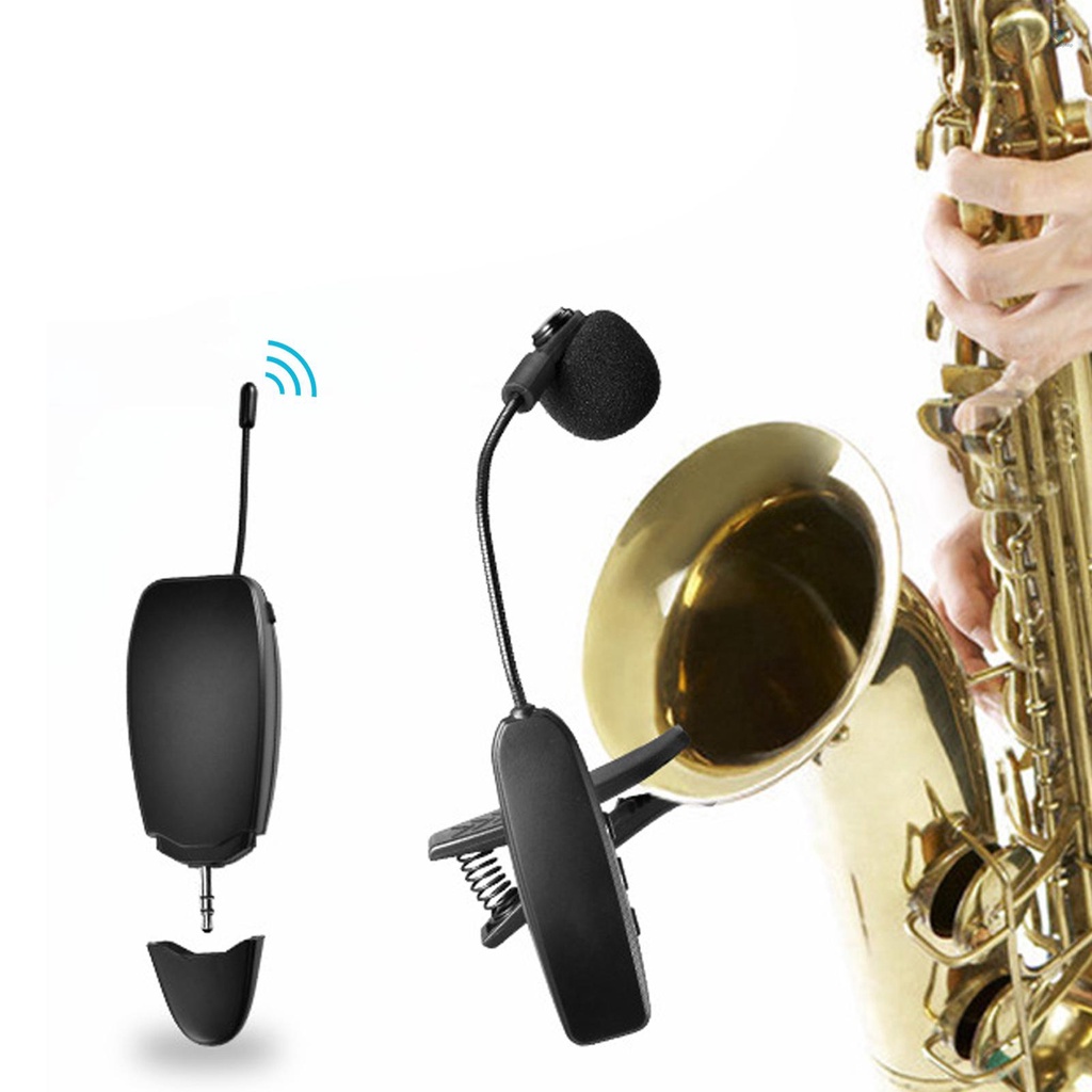 Micro Không Dây UHF Có Kẹp Cho Kèn Saxophone Trumpets Clarinet