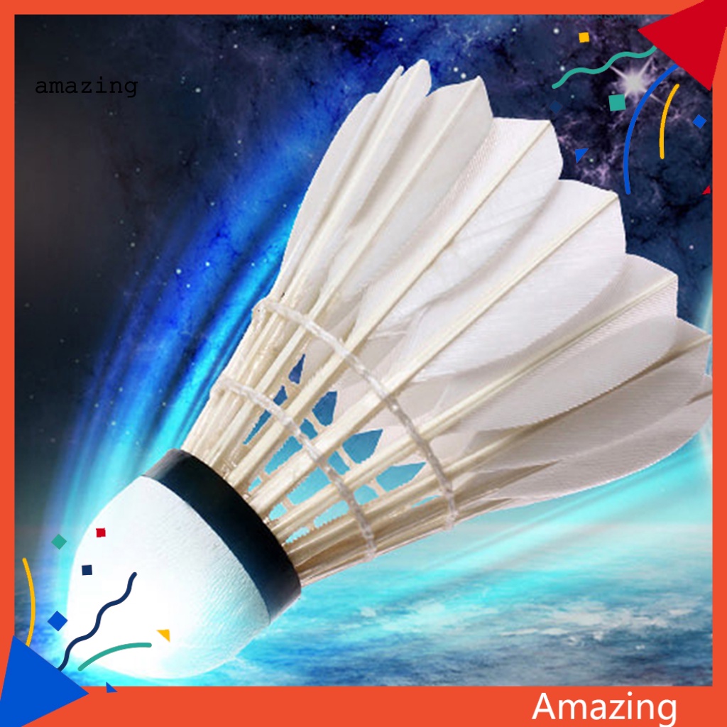 Set 12 Trái Cầu Lông Tập Luyện Chống Gió Độ Co Giãn Cao