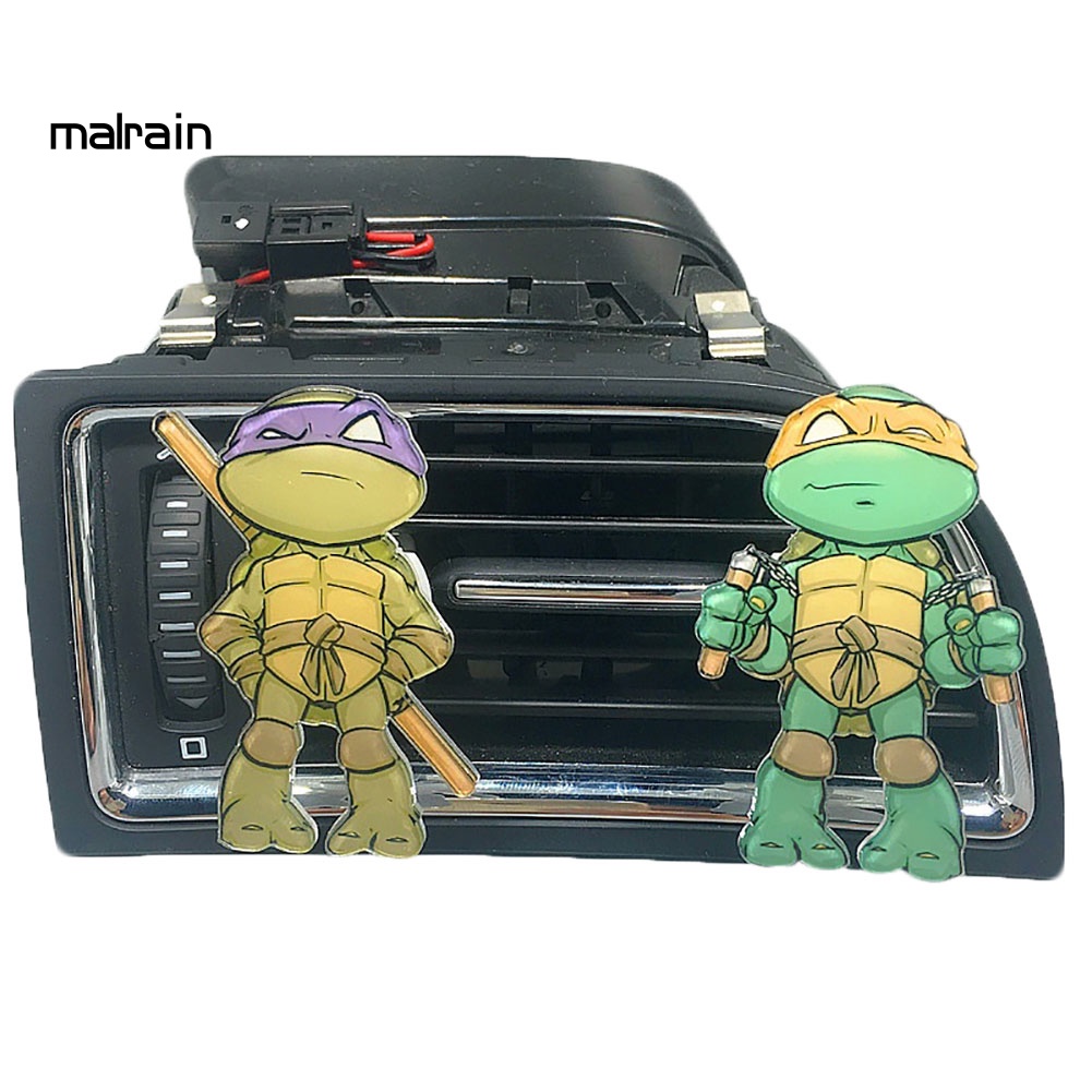 Kẹp Khuếch Tán Nước Hoa Hình Ninja Rùa Hoạt Hình Trang Trí Xe Hơi